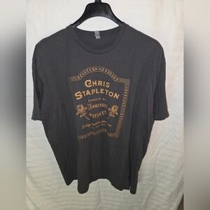 Next Level Apparel Chris Stapleton Tee - Dark Gray and Gold